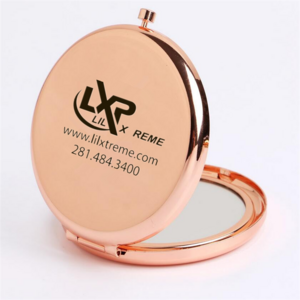 Personalized compact mirrors engraving pocket mirror Hand Pocket Folded-Side Cosmetic Make Up Mirror