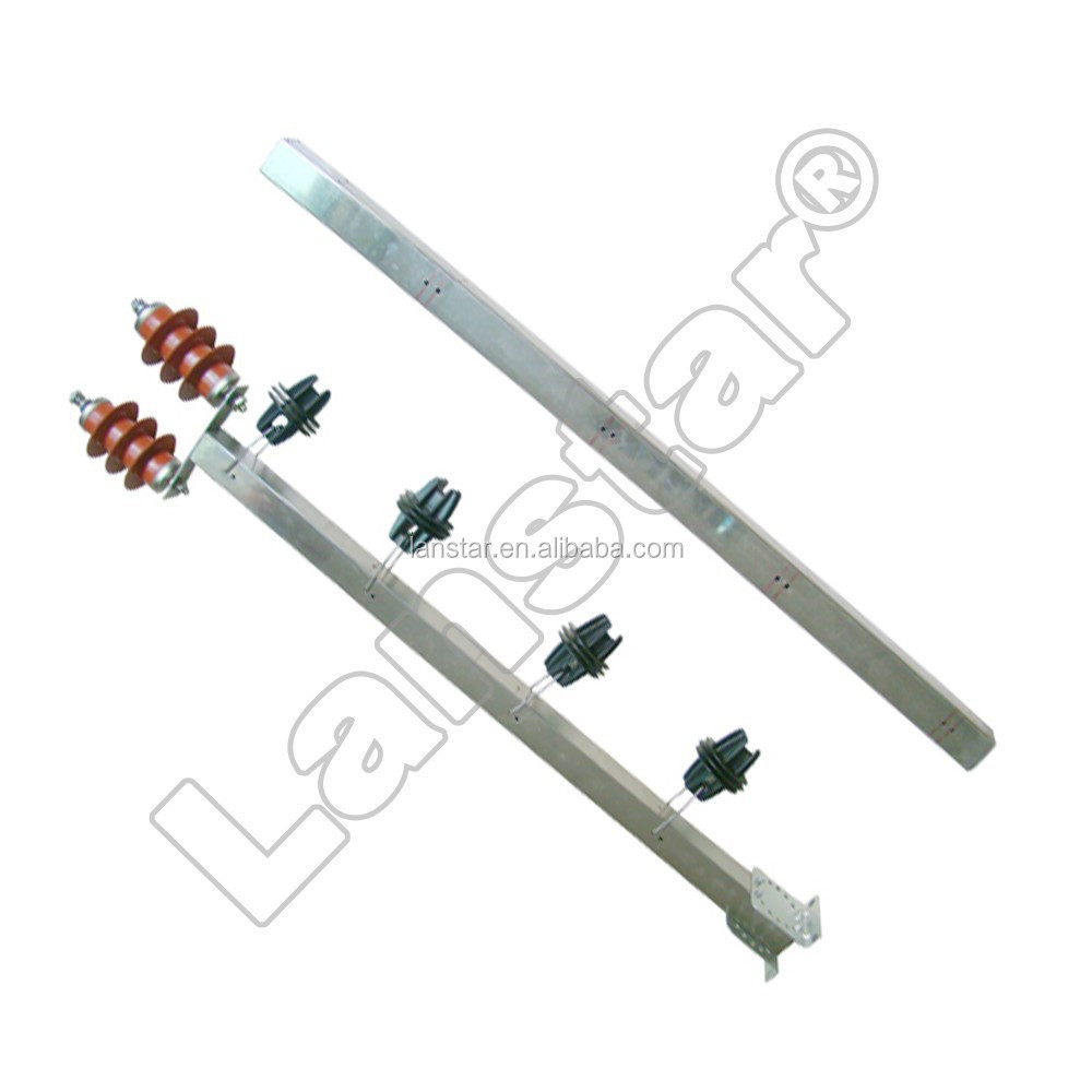 Self-insulated round fiberglass/aluminum-alloy posts/stakes/rods for electric fencing