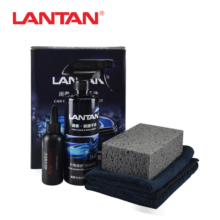 LANTAN Wholesale  Super Polymer Eco-friendly  Waterless Car Wax & Wash Liquid Wax