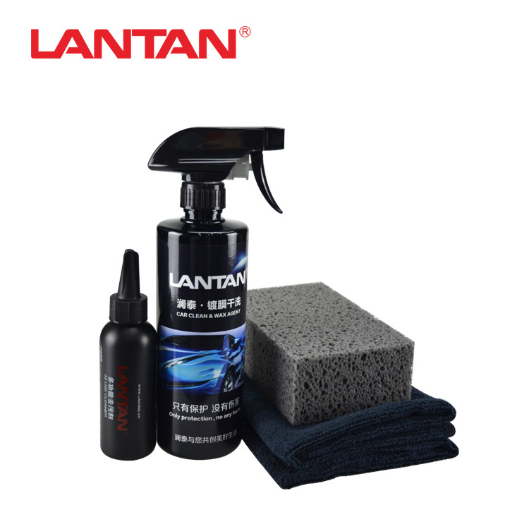 LANTAN Wholesale  Super Polymer Eco-friendly  Waterless Car Wax & Wash Liquid Wax