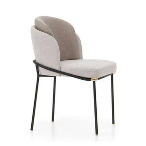 High quality hotel restaurant luxury dining chair steel frame