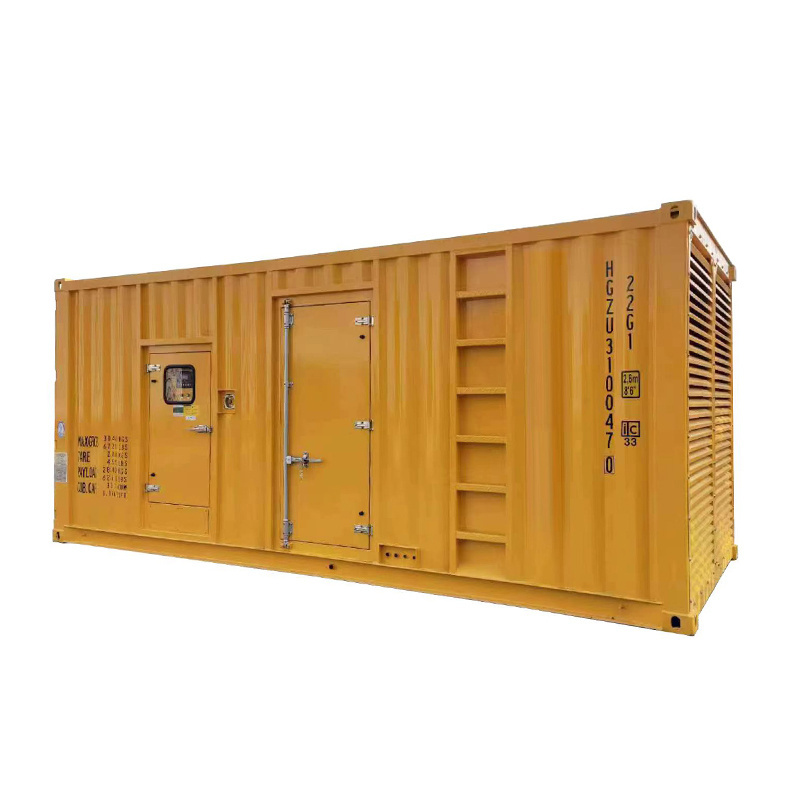 1200kw Container generator low noise soundproof canopy 1500kva diesel containerized generator set with Cummins