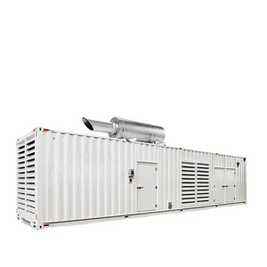 1200kw Container generator low noise soundproof canopy 1500kva diesel containerized generator set with Cummins