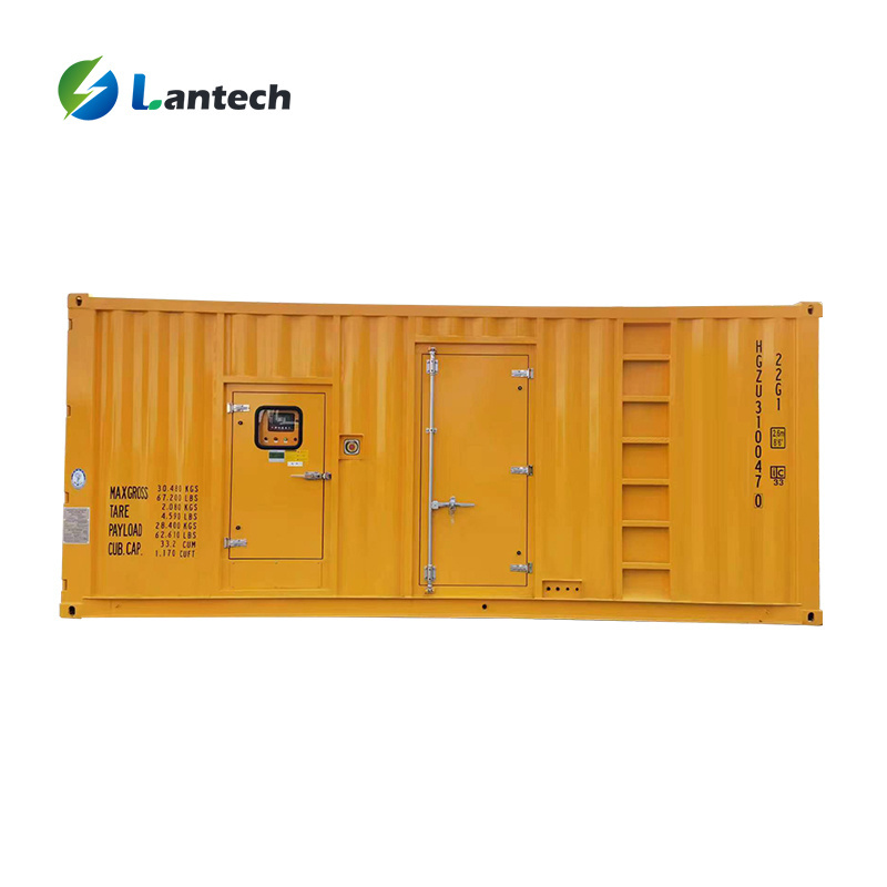 1200kw Container generator low noise soundproof canopy 1500kva diesel containerized generator set with Cummins