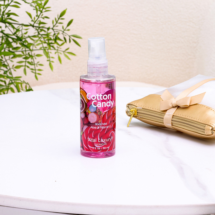 Wholesale Perfumes Female Long-Lasting Cherry Blossom Deodorant Mist Cotton Candy Body Spray