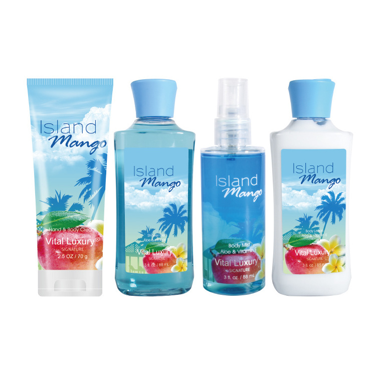 Private Label Moisturizing Body Care Bath Spa Kit Shower Gel and Body Lotion Sets