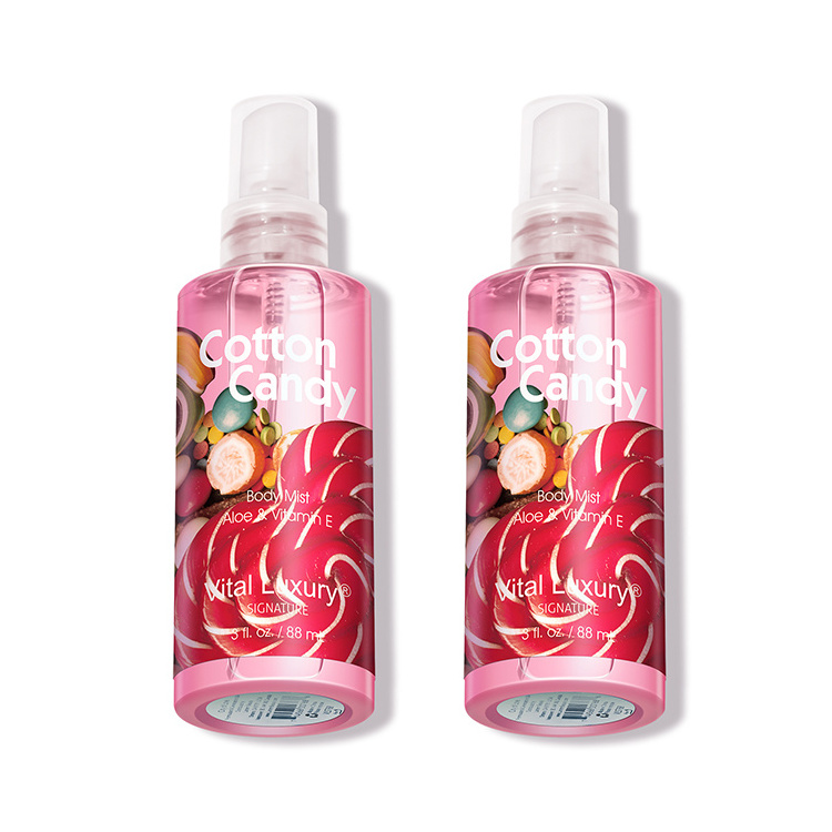 Wholesale Perfumes Female Long-Lasting Cherry Blossom Deodorant Mist Cotton Candy Body Spray