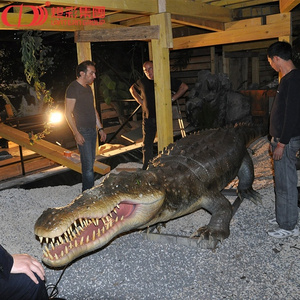 Outdoor Realistic Animatronic Animals Simulate lifelike Crocodile Model