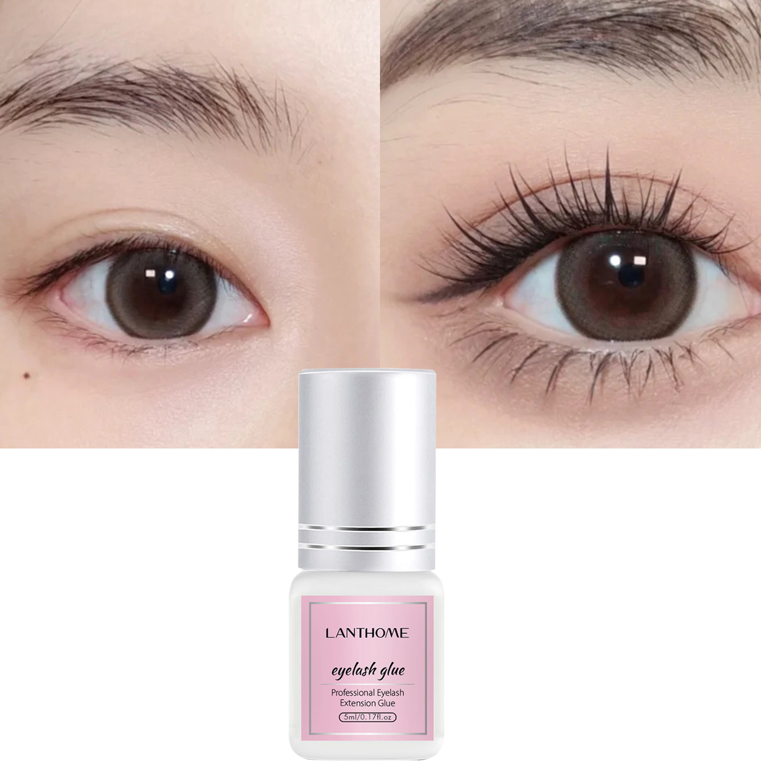 Oil Resistant Eyelash Extension Glue Strong Adhesive For Semi Permanent Lash Fast Drying Powerful lash Extension Glue