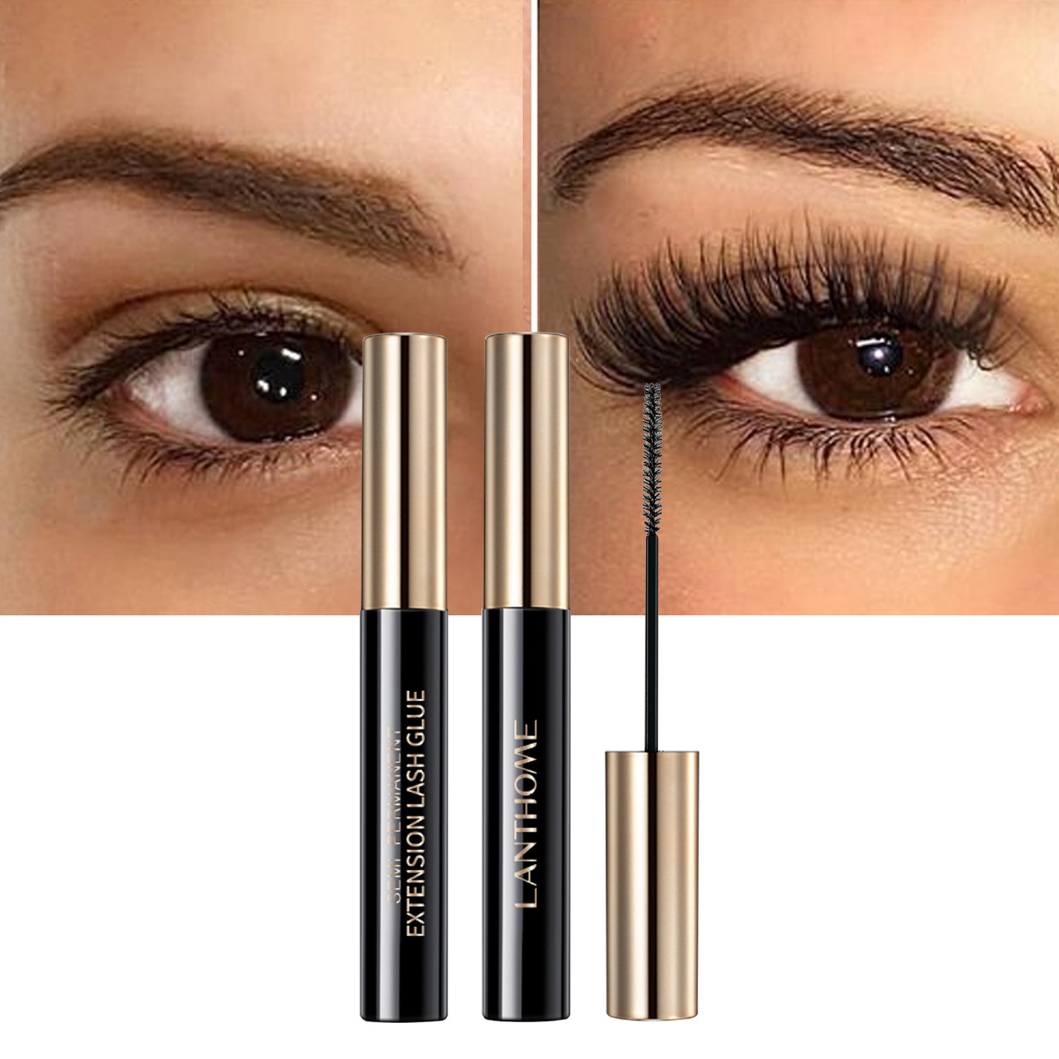 OEM ODM 0.5 second lash extensions glue Oil Resistance Semi Permanent Lash Extension Adhesive Fake Black Eyelash Glue