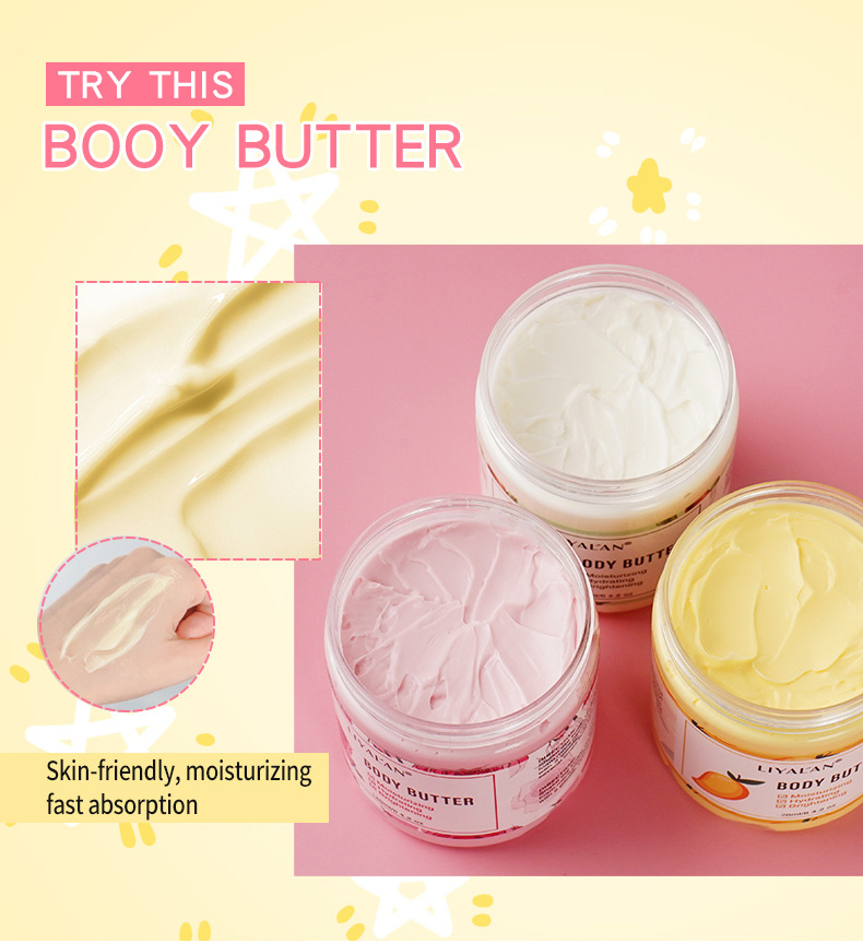 wholesale private label bulk Mango Rose Moisturizing Whitening vegan shea natural organic Whipped body butter