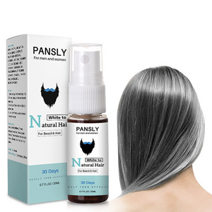 OEM herbal gray hair treatment Hair gray oil off spray treatment natural white hair to black treatment for men