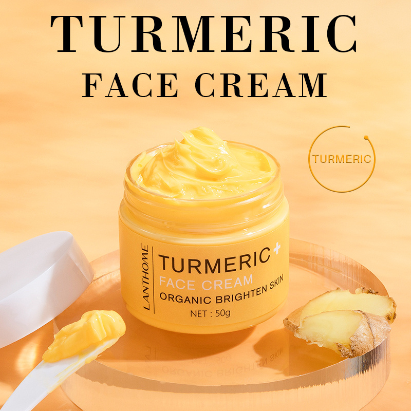 Hot Sale Own Brand Organic Turmeric Face Cream Brightening Skin Narrowing Pore Repair Skin Care Tumeric Facial Cream