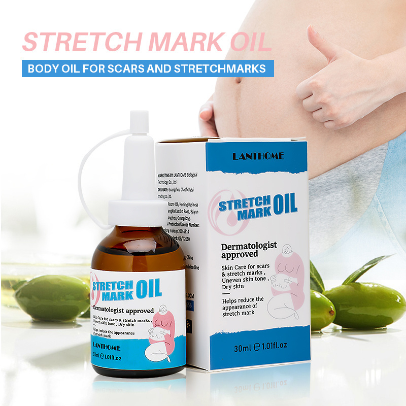 Private label skin care Best Custom Essential Scar And Removal In A Box Original Stretching Marks Fast Body Stretch Mark Oil