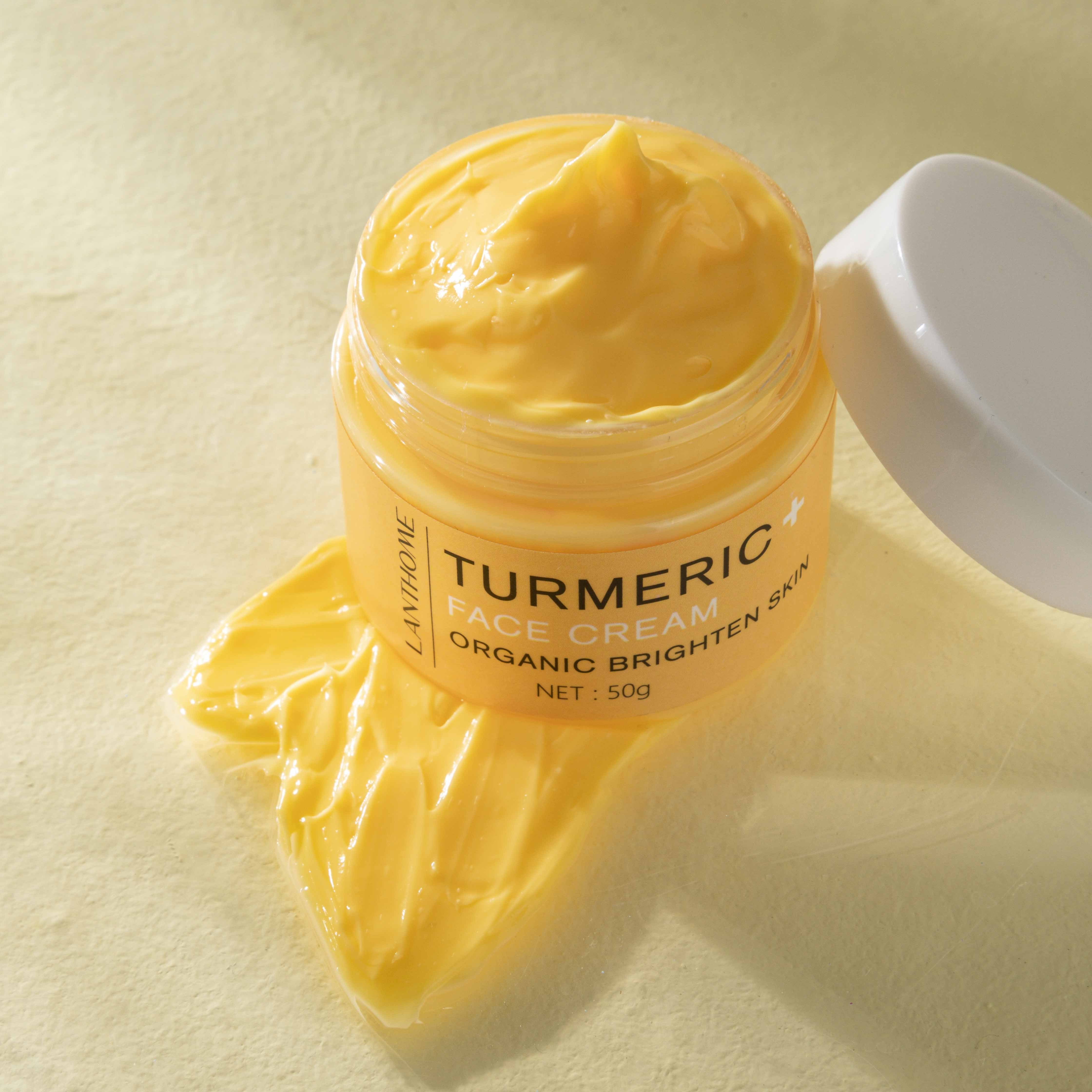 Hot Sale Own Brand Organic Turmeric Face Cream Brightening Skin Narrowing Pore Repair Skin Care Tumeric Facial Cream