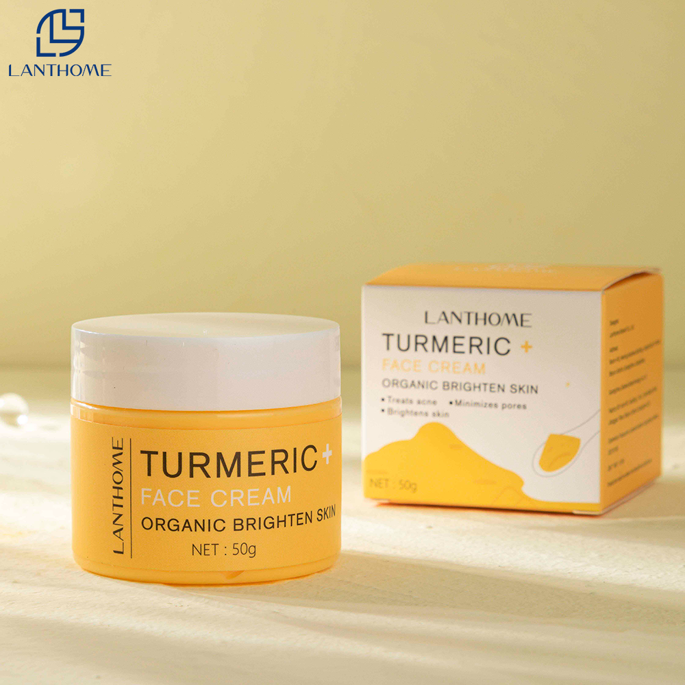 Hot Sale Own Brand Organic Turmeric Face Cream Brightening Skin Narrowing Pore Repair Skin Care Tumeric Facial Cream