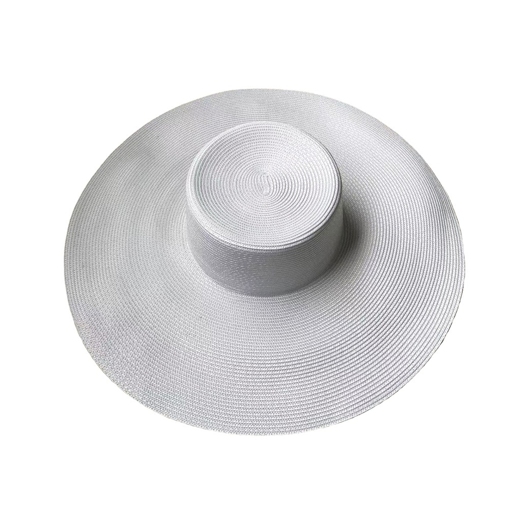 summer lady women straw beach hats sun shade church summer hats wide brim polypropylene hat