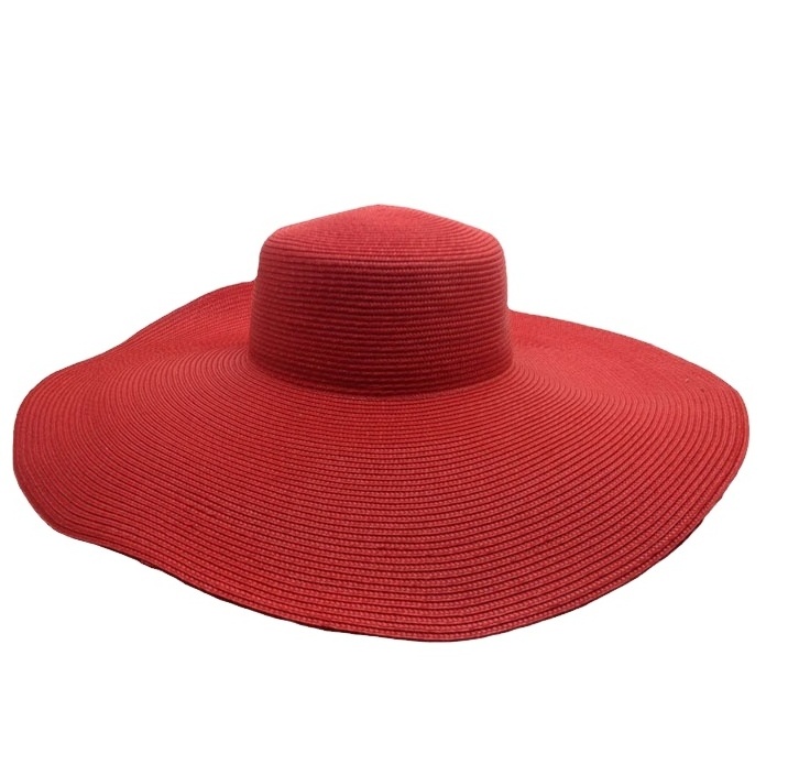 summer lady women straw beach hats sun shade church summer hats wide brim polypropylene hat