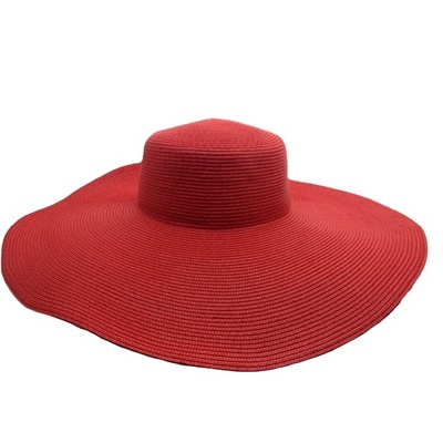 summer lady women straw beach hats sun shade church summer hats wide brim polypropylene hat