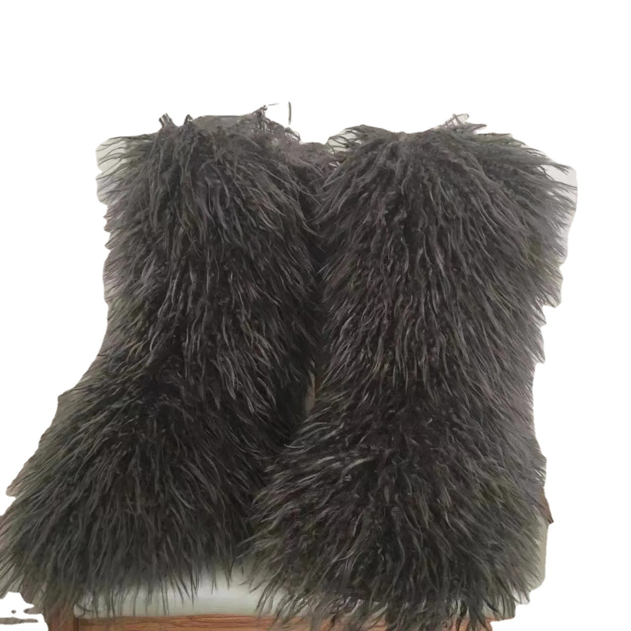 wholesale winter colorful faux mongolian lamb sheep fur boots for girl