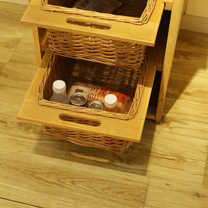 Eco-Friendly Decorative Storage Wicker Basket Drawers