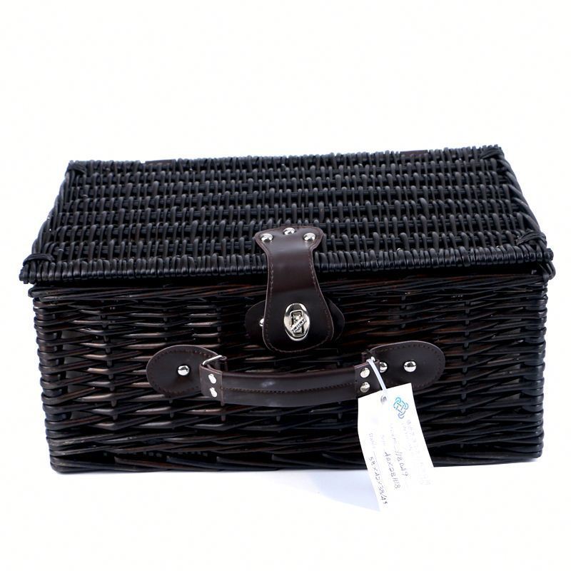 Cheap Hamper Wicker Cooler Picnic Baskets With Lid