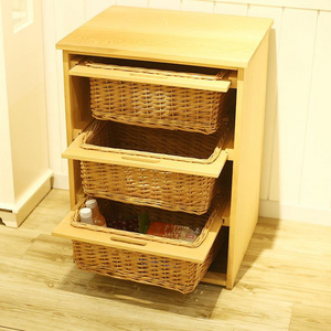 Eco Friendly Material Handmade Wicker Drawer Basket For Kitchen Storage Basket Storage Drawer