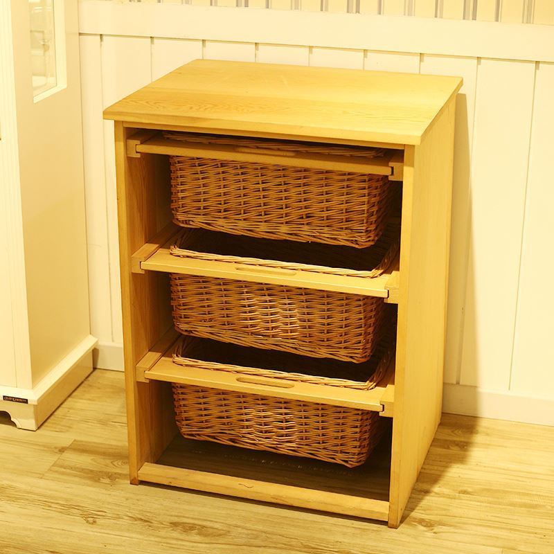 Eco Friendly Material Handmade Wicker Drawer Basket For Kitchen Storage Basket Storage Drawer