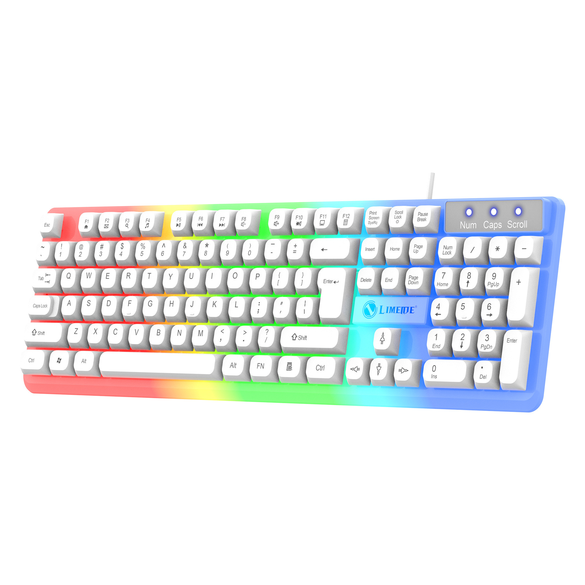 Lantronlife GTX-350 Factory Wholesale Cheap Keyboard and Mouse Gaming Keyboard Mouse combos - White