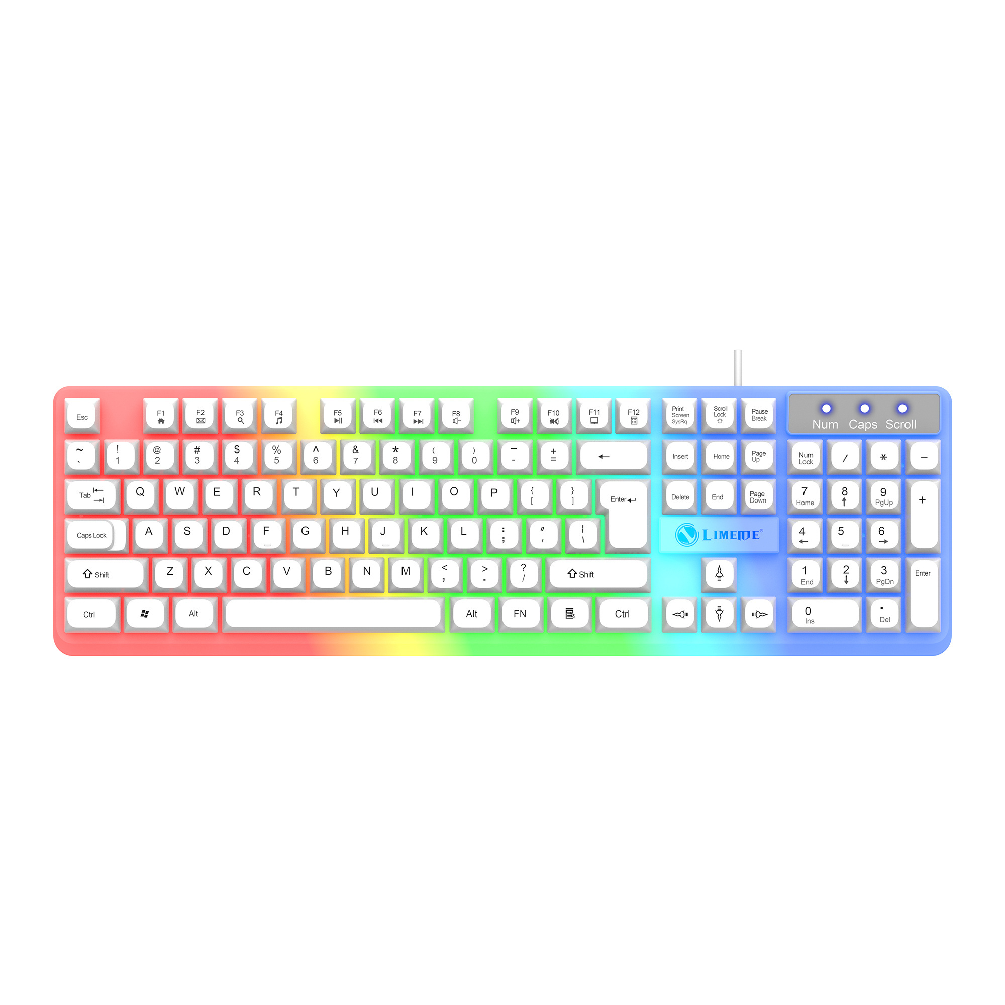 Lantronlife GTX-350 Factory Wholesale Cheap Keyboard and Mouse Gaming Keyboard Mouse combos - White