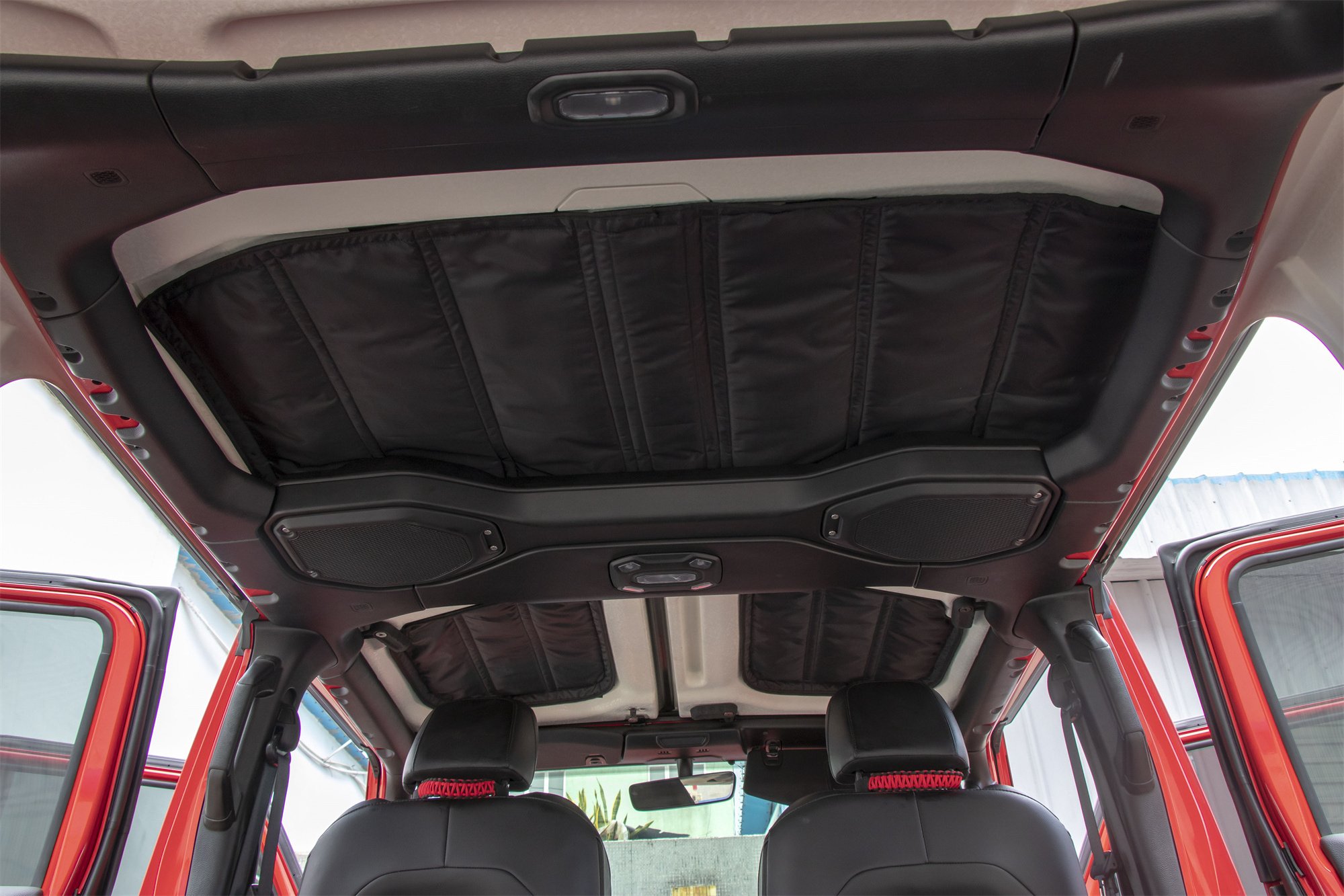 4 doors black car roof hardtop heat insulation cotton kit adiabatic cover For Jeep wrangler JL 2018+ Lantsun JL1106