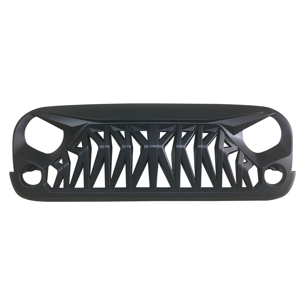 Shanghai Sanfu J347 Front Grill Grill Matte Black Front Grid Grille For Je ep W rangler 2007-2017 JK JKU