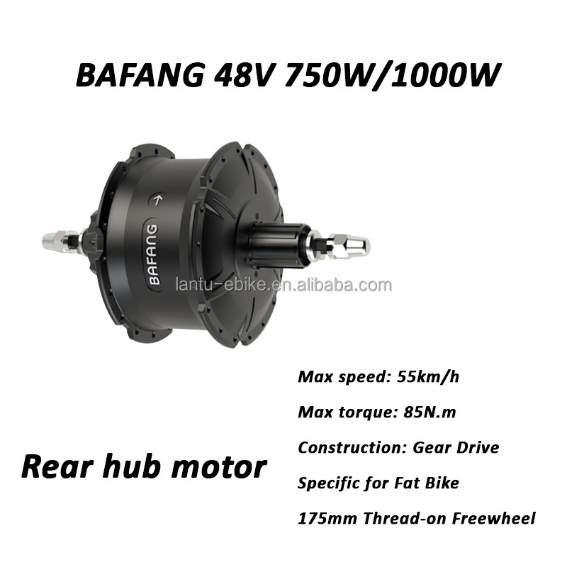 BAFANG 48v 500w 750w rear hub motor fat tire ebike motor electric bike conversion kit