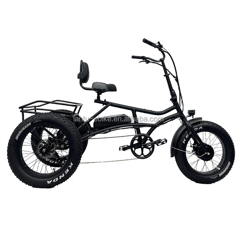 New arrival 250w 350w 500w motor fat tire electric trike recumbent ebike electric tricycle 3 wheel trike for adult