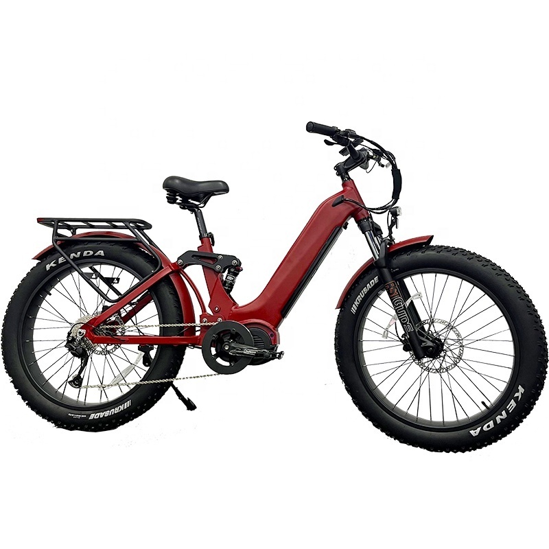 Lantu Ebike high quality 1000w hidden battery mid drive fat tire electric mountain bike for sale