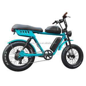 Lantu Ebike China wholesale 48v 500w 750w 1000w motor dual suspension fat tire electric mountain bike