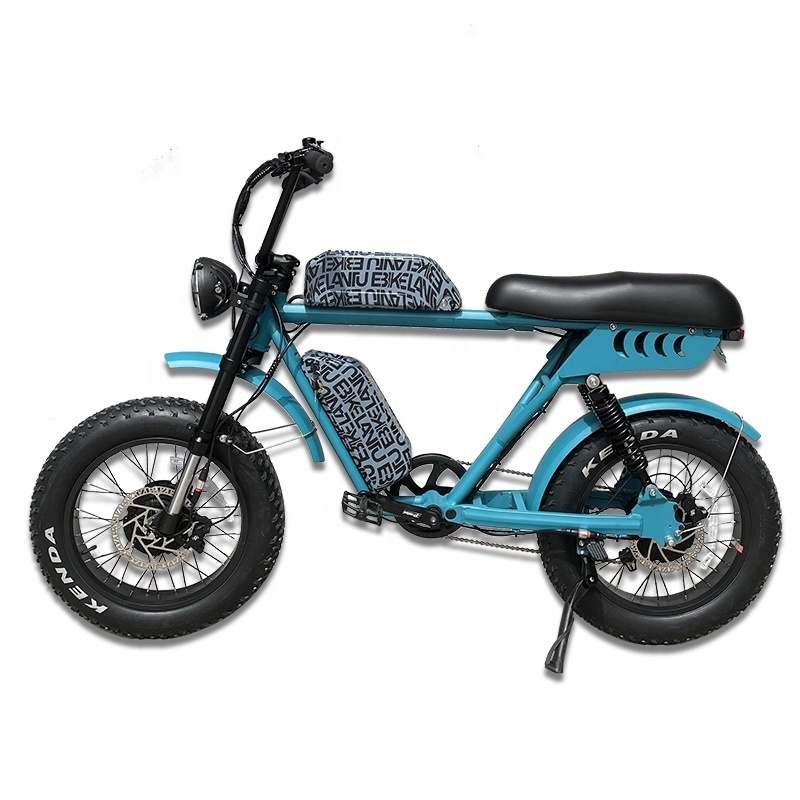 Lantu ebike new design 52v dual battery dual motor 2 seat fat tire electric mountain e bike with 750w 1000w