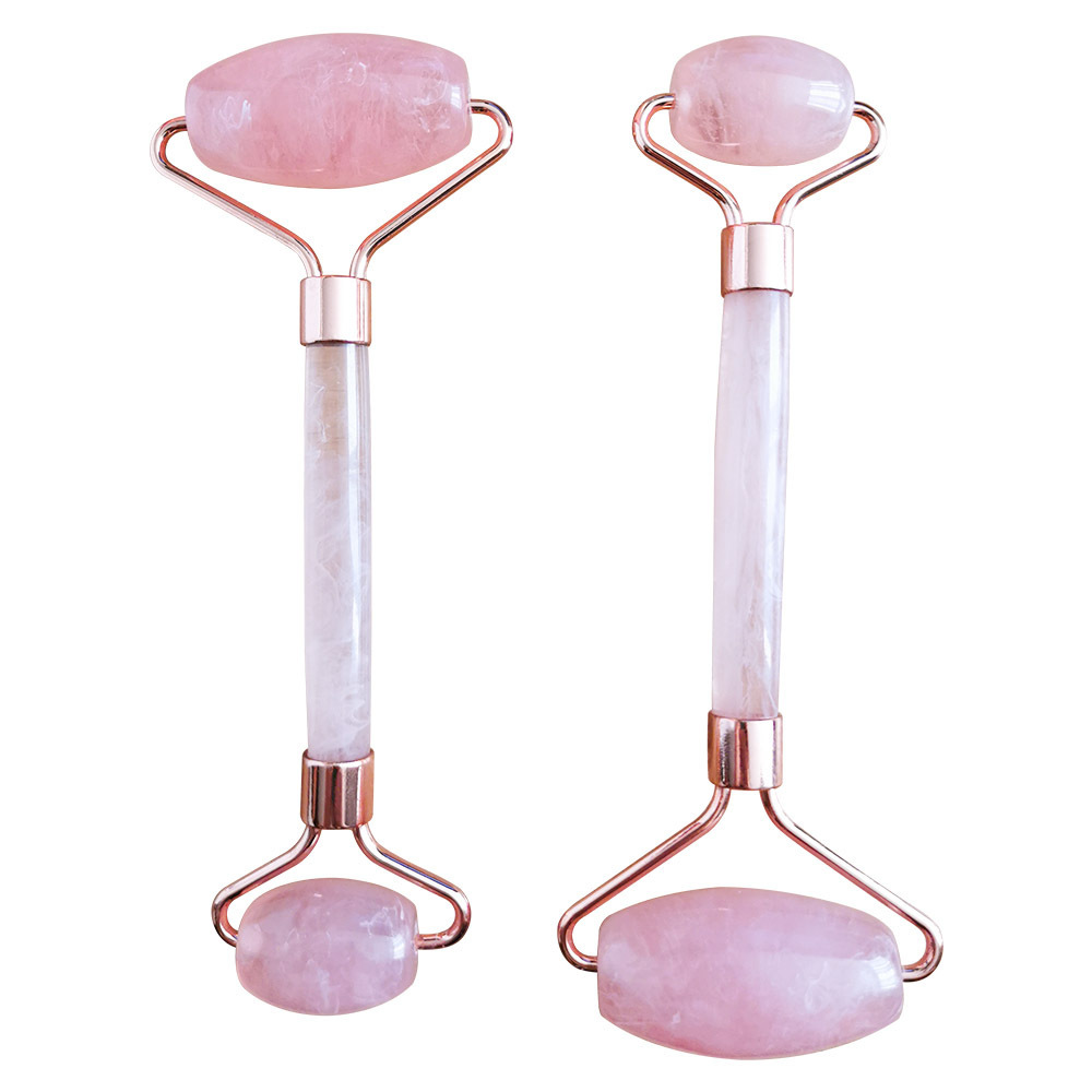 Best Seller Natural face rose quartz jade roller guasha set with customized gift box