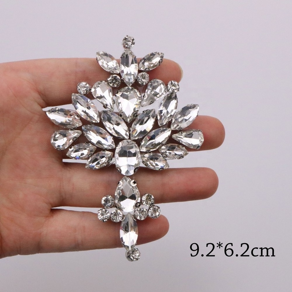 Different styles embellishment hot-fix glass rhinestone applique back glue