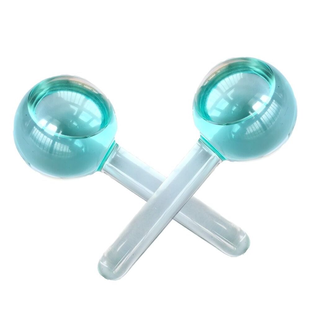 Anti-Puffiness Ice Roller Globes Facial Cold Skin Massagers for Eye Redness Soothing and Sinus Relief CN Plug Type