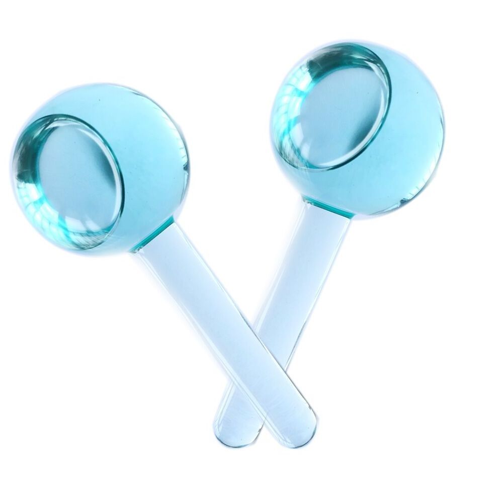 Anti-Puffiness Ice Roller Globes Facial Cold Skin Massagers for Eye Redness Soothing and Sinus Relief CN Plug Type