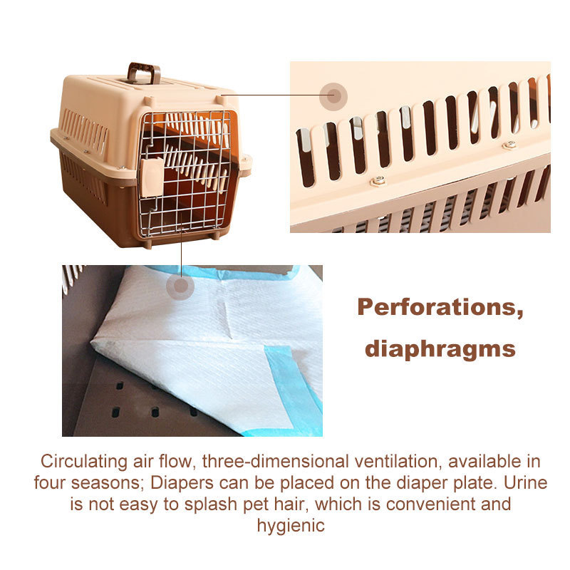 Wholesale Luxury Travel Carrier Fashion Plastic Breathable Outdoor Safety Airline Approved Pet Dog Kennel Cage For Dogs And Cats