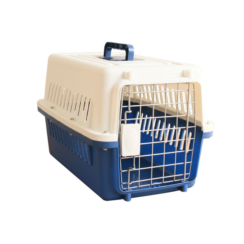 Airline Approved Plastic Kennels Luxury Large Kennel on Wheel Dog Cat Crate Carrier Pet Travel