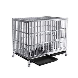 wholesale luxury double door large heavy duty foldable soft collapsible dog cages crate