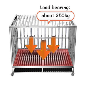 High quality wholesale single layer double door collapsible dog cage with wheels used dog cage for sale