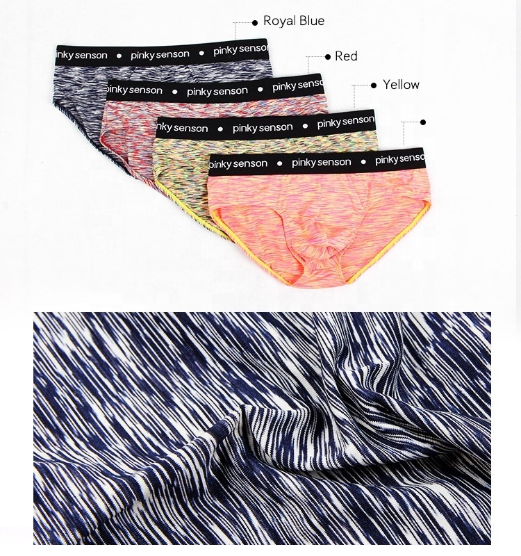 online custom yarn-dyed fabric   hot sale  traditional undies men briefs men's underwear