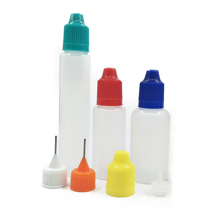 PE Squeezable Precision Tip Applicator Translucent Bottles For Ink Glue Acrylic Painting And Quilling Craft