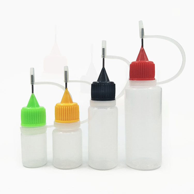 PE Squeezable Precision Tip Applicator Translucent Bottles For Ink Glue Acrylic Painting And Quilling Craft