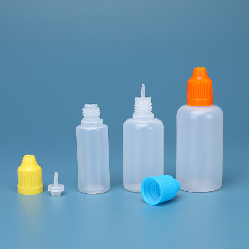 LDPE Translucent Small Mouth Drop Bottles Empty Squeezable Eye Liquid Dropper Bottle