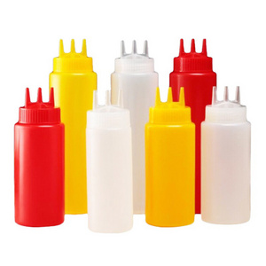 12 oz 16 oz 24 oz 36 oz Triple Tip Salad Dressing Ketchup Bottles Plastic Squeeze Sauce bottle